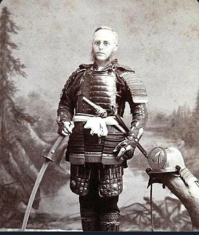Meet the First Documented Weeb: A Tourist in Samurai Armor (1890)