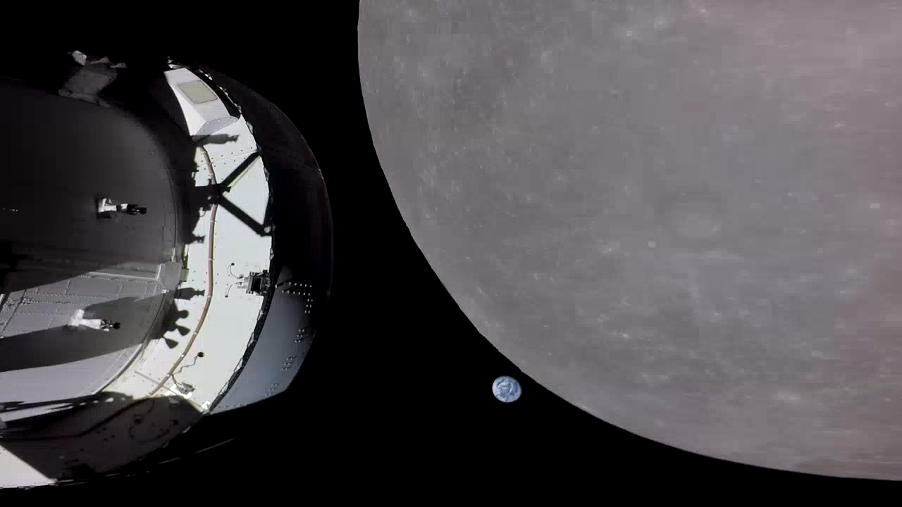 Stunning Earthset Captured from Orion's Perspective