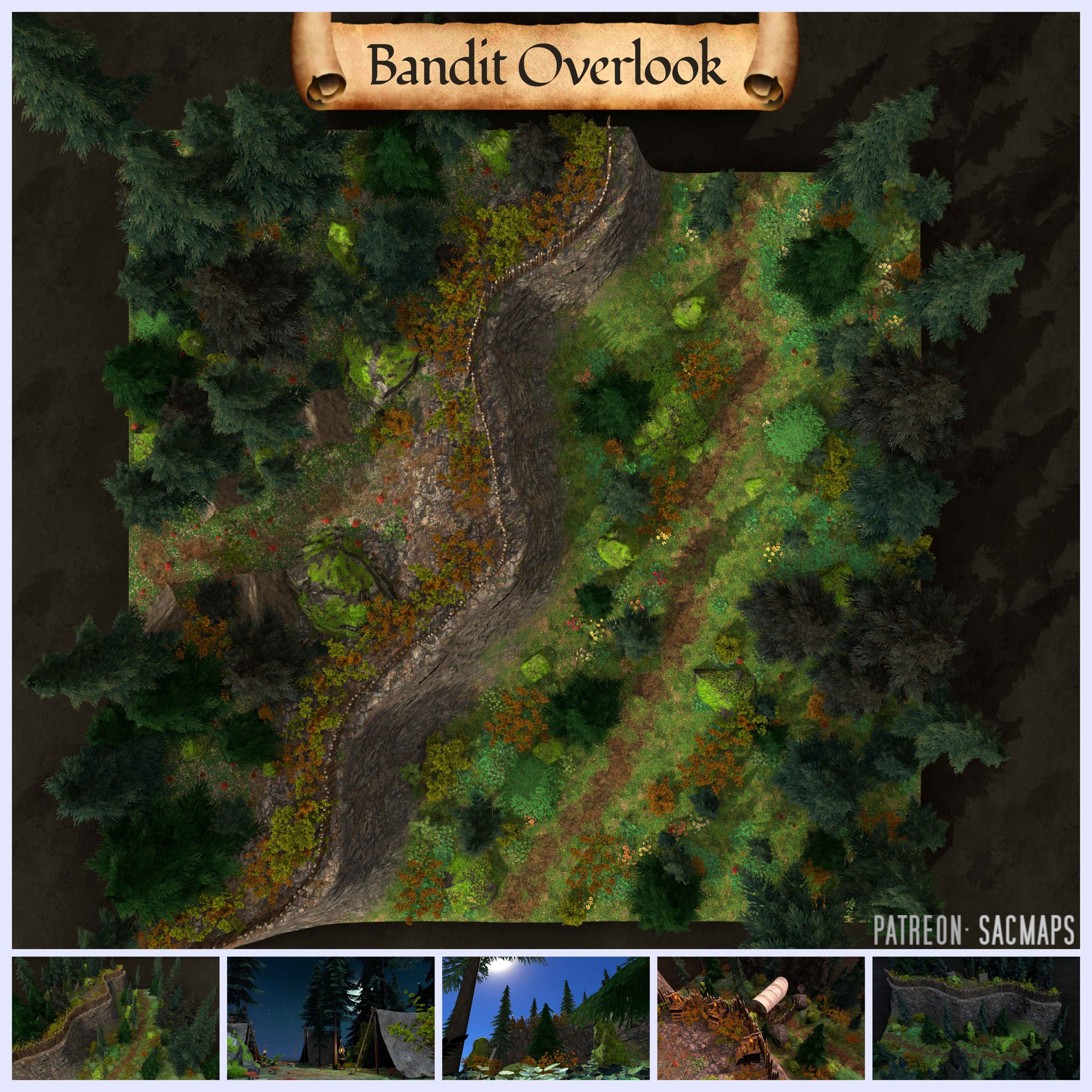 Explore Bandit Overlook: Your Free DnD and TTRPG Map Resource