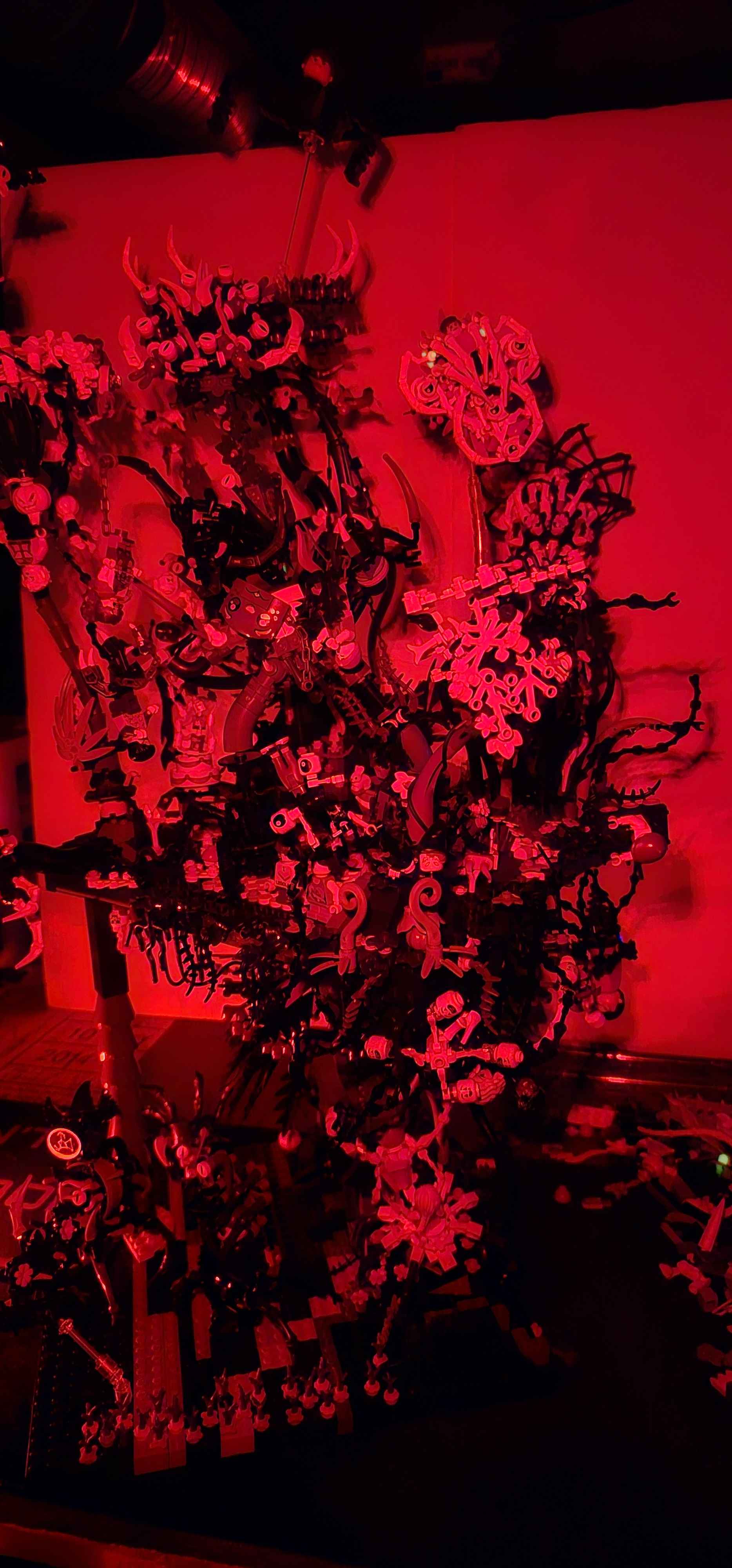 I returned with my lighting setup and captured photos in various colors. Each hue seems to convey a different essence of the nightmare realm, don’t you think? I even recorded a video that might be a bit intense. Should I share it in the comments?