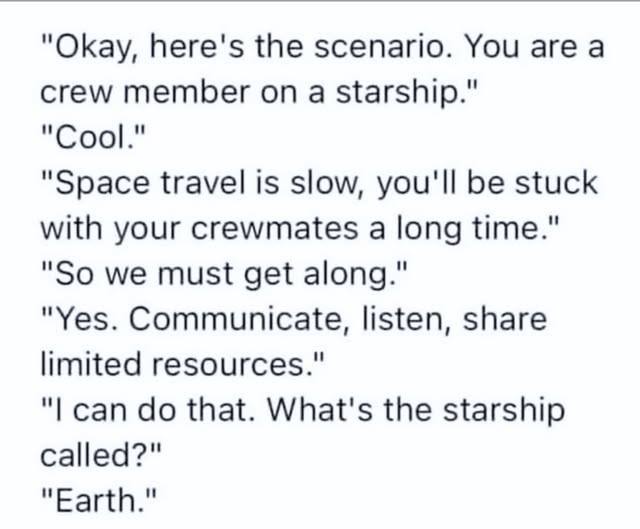 The harsh truth: Most of us are just passengers while the crew has locked us below deck as the ship spirals into chaos.