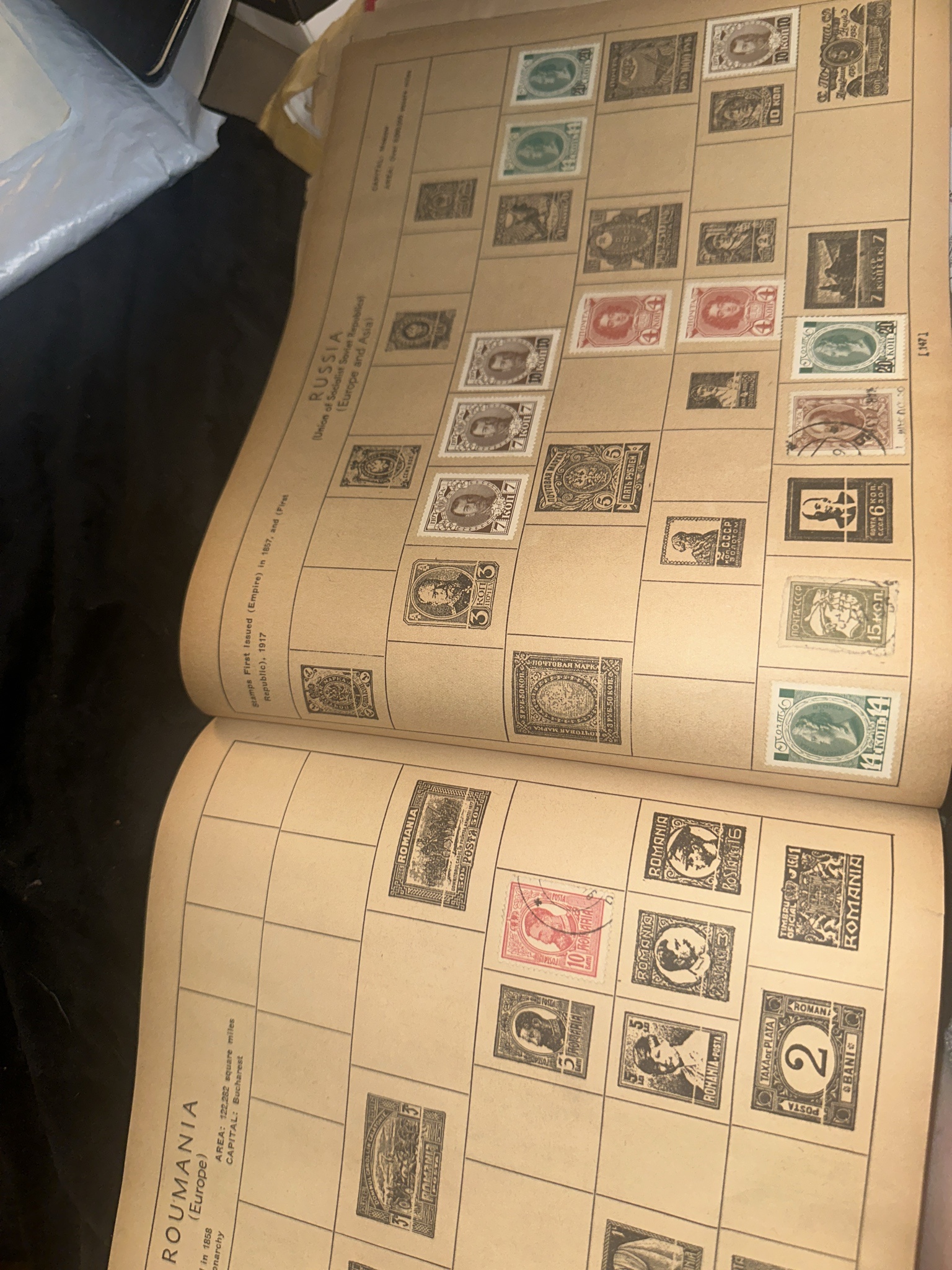 A nostalgic journey through an ancient stamp collection