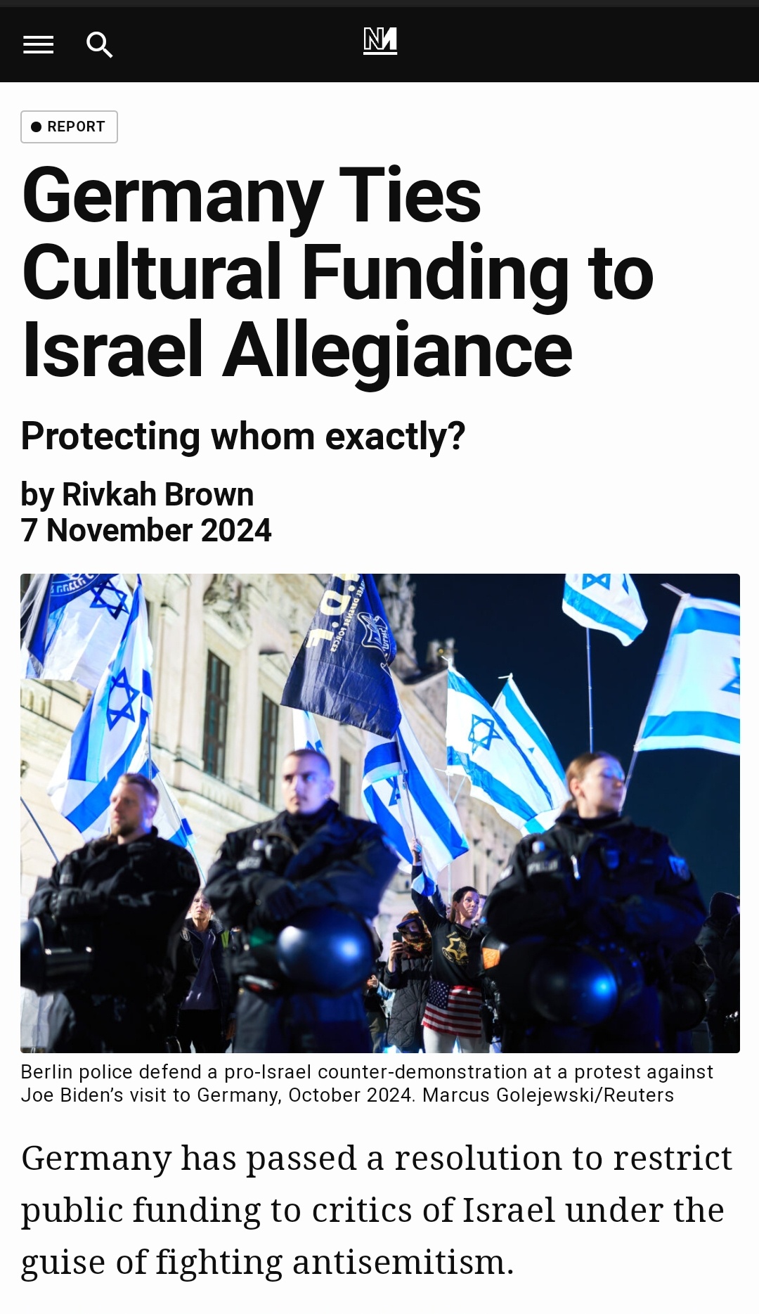The irony of Germany's actions in 2024 is hard to ignore