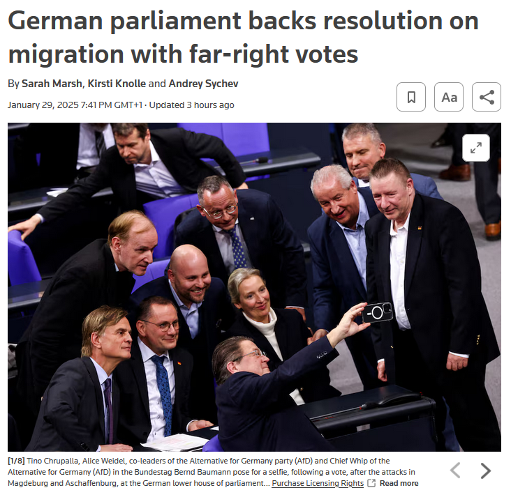 Germany's Conservative CDU Teams Up with Far-Right AfD for Controversial Anti-Immigration Laws - History Repeats Itself