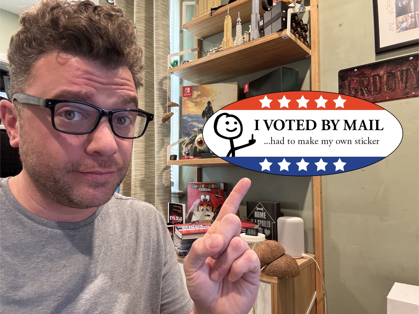 While Everyone Else Gets Stickers for Voting, I'm Just Here Like...