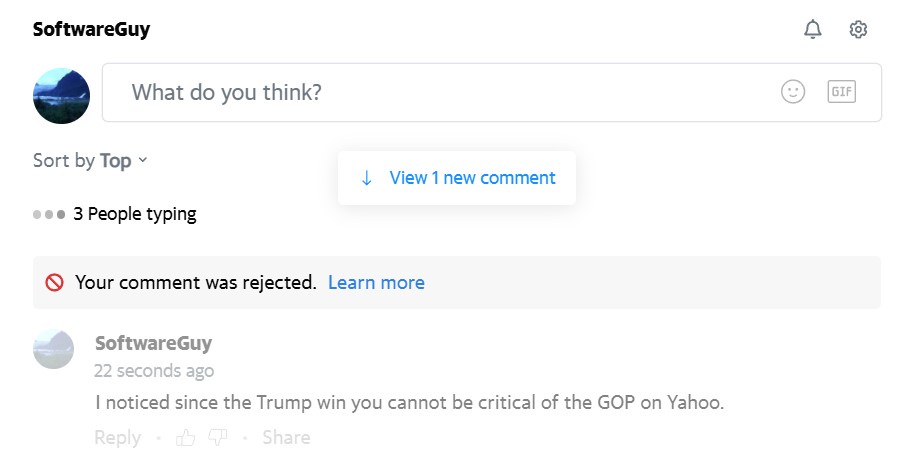 Yahoo Comments: The New Rules on Critiquing the GOP