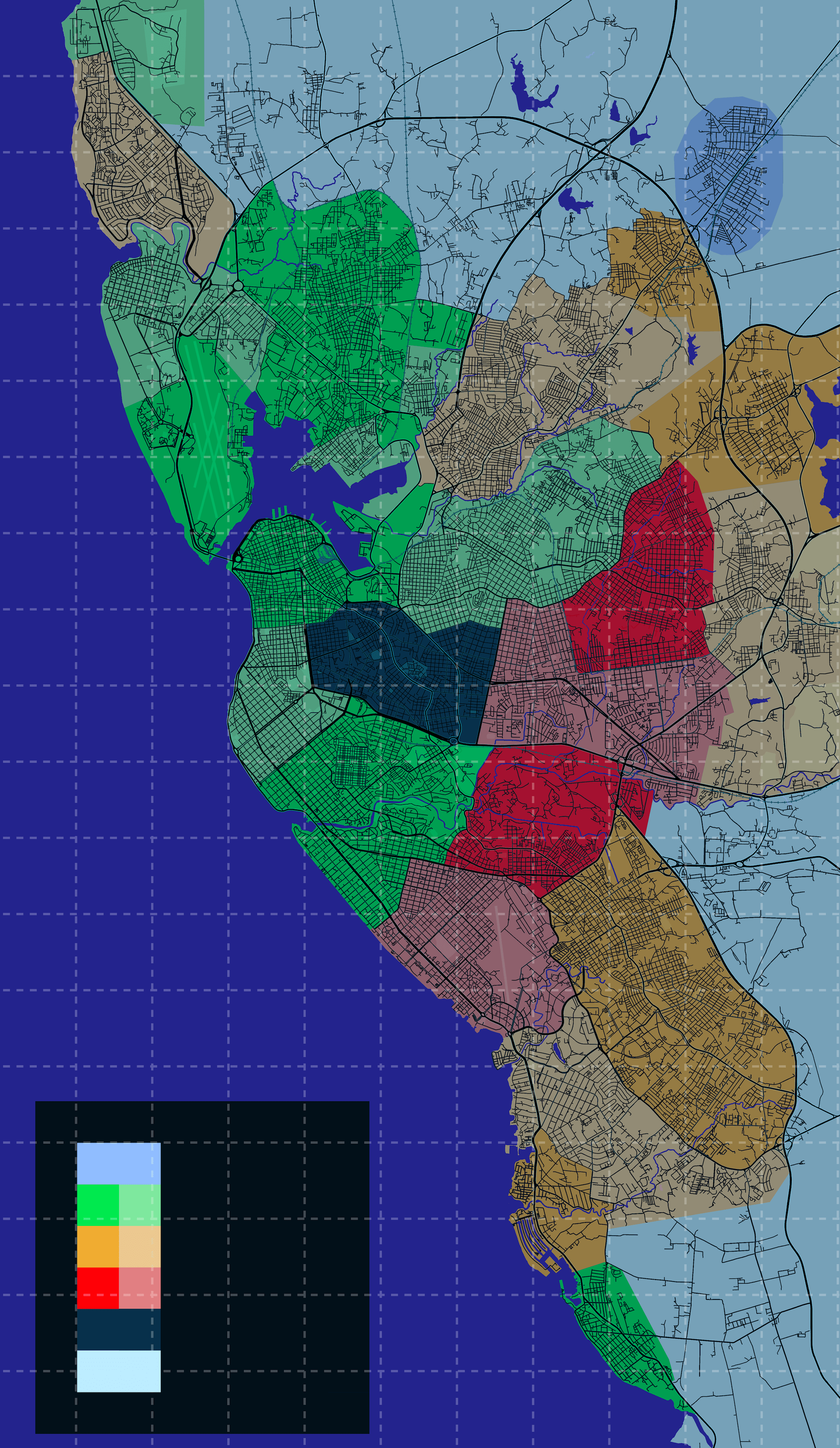 Exploring Night City Maps: Realistic Size for 2045