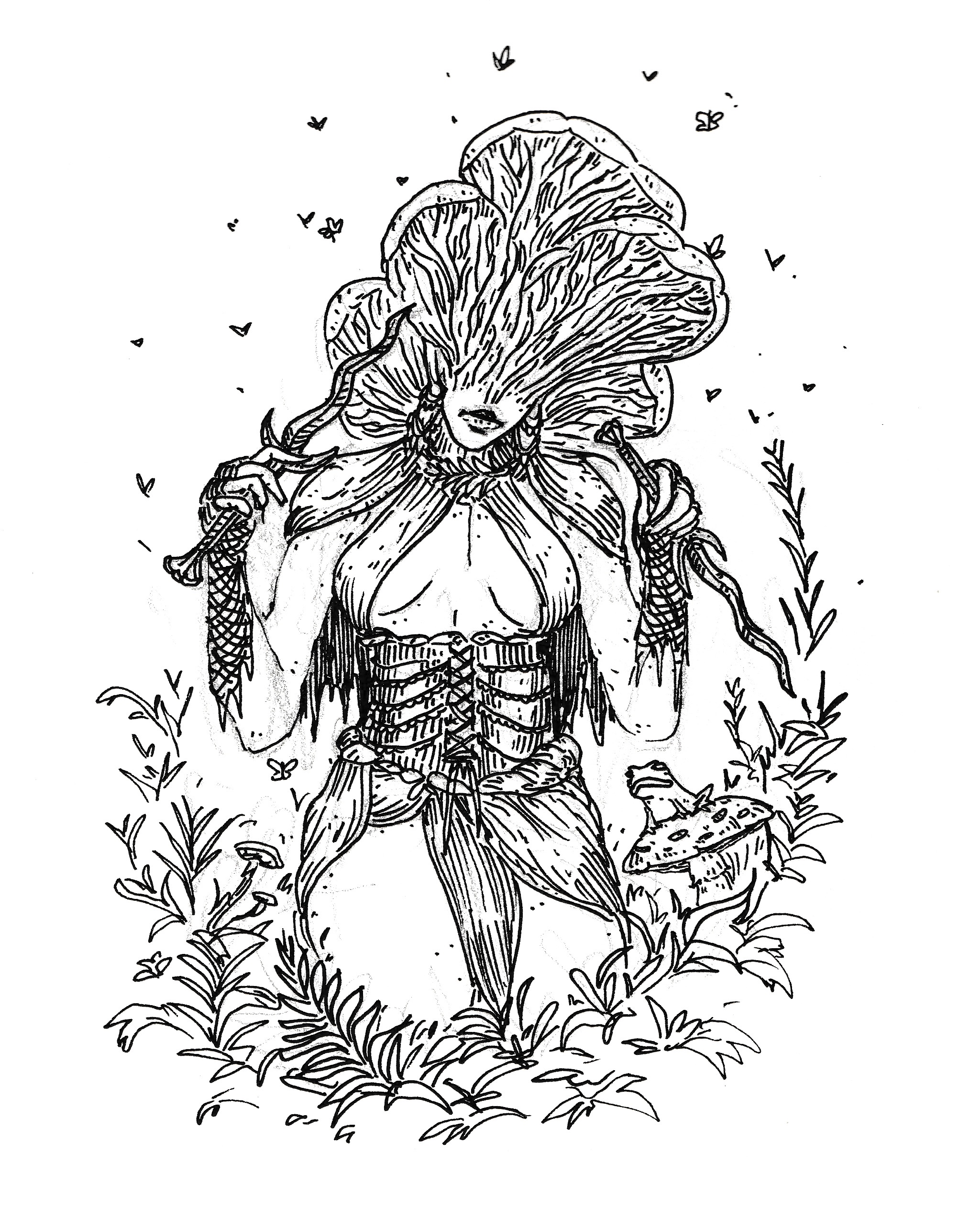 Back at It Again: Drawing Adorable Mushroom Girls