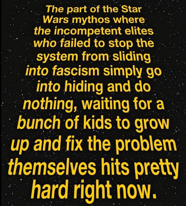 Once upon a time in a galaxy far, far away, George Lucas foresaw the future