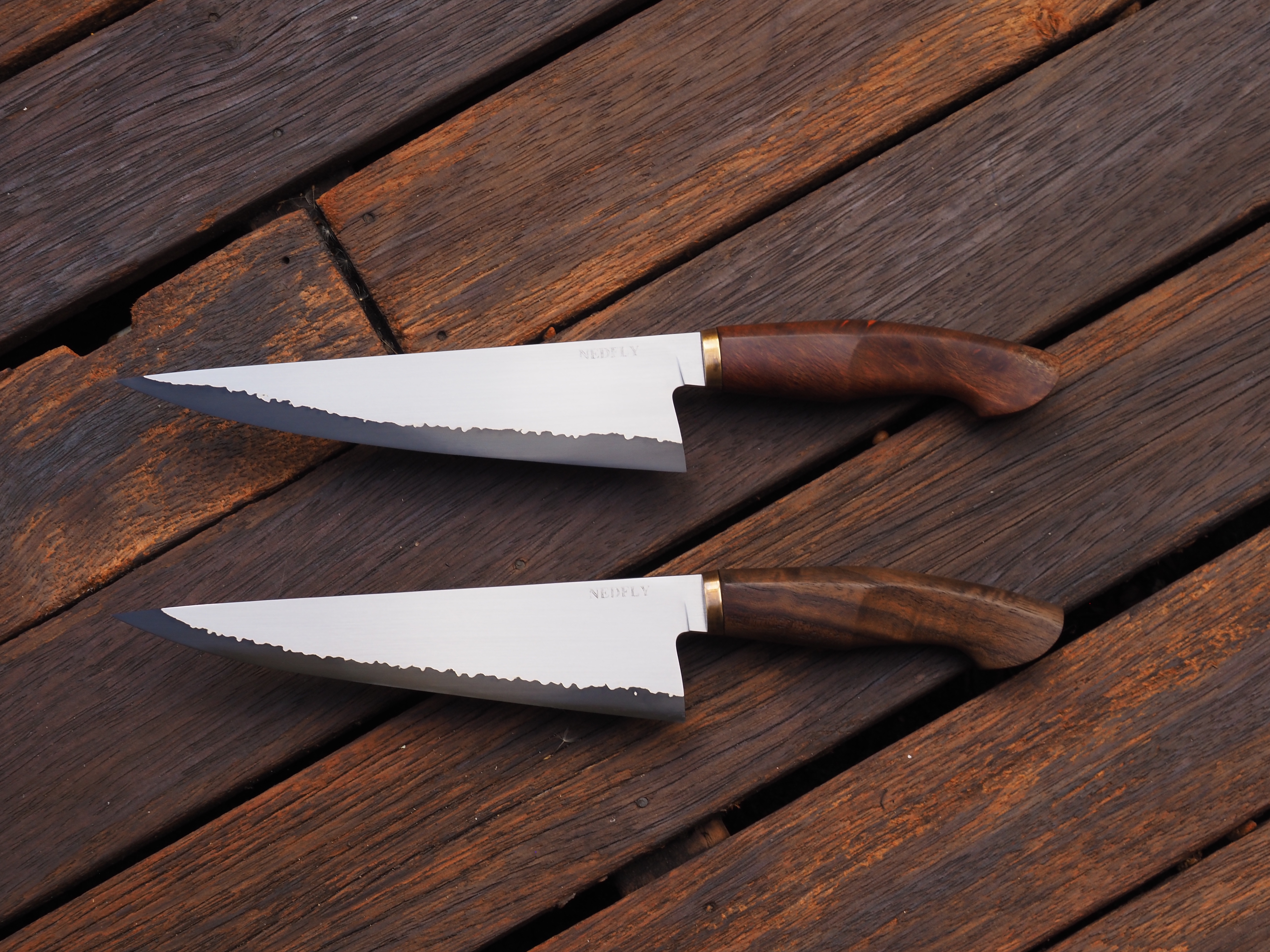 Just Completed These Stunning San-Mai French Chef Knives! What Do You Think?