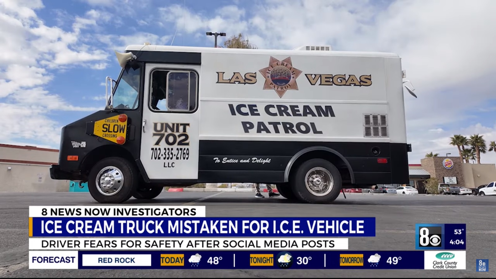 Las Vegas Ice Cream Truck Confused for ICE Vehicle: 'I’m just here to serve ice cream!'