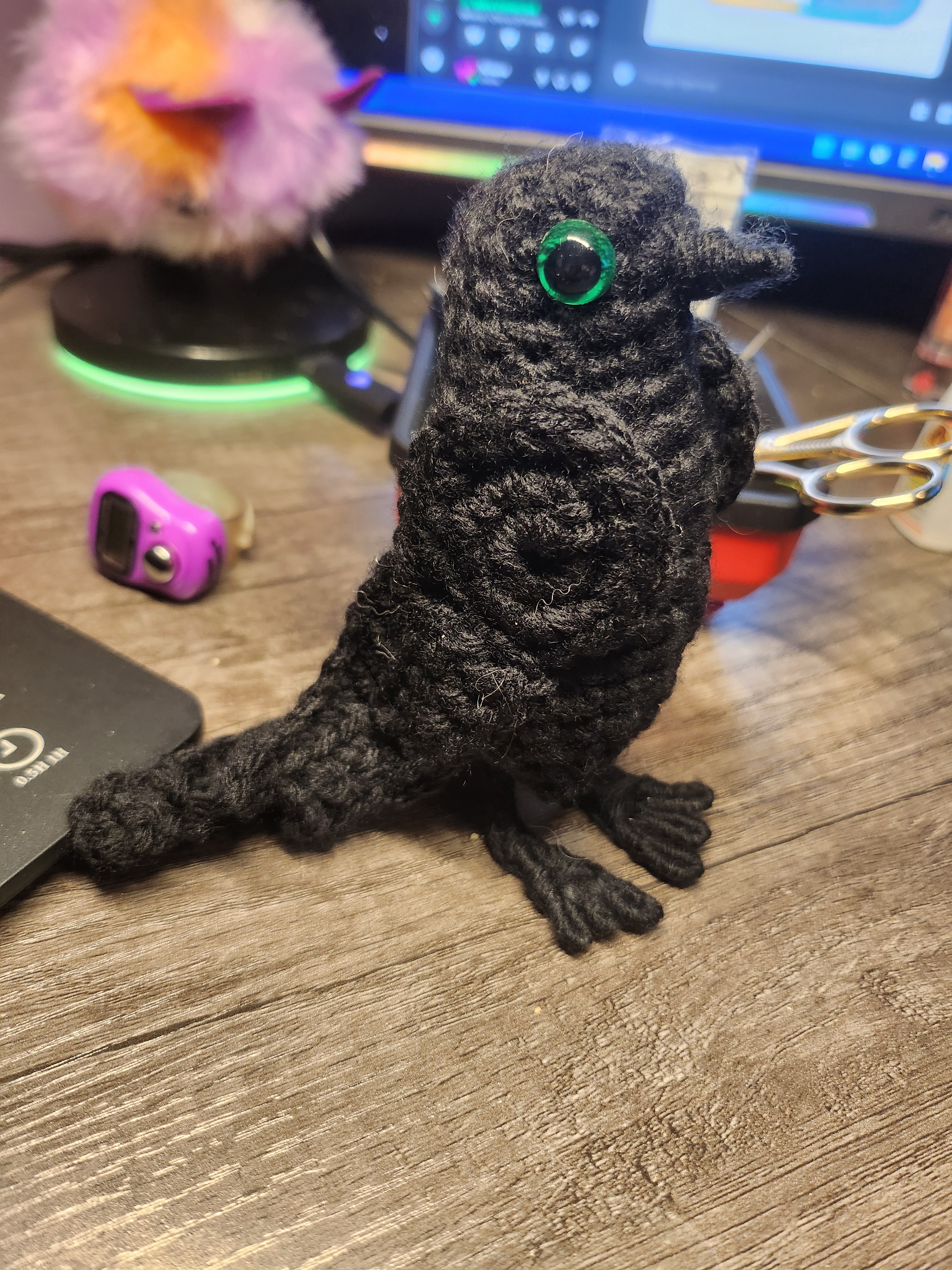 Today's Crochet Adventure: Birb Takes Center Stage!