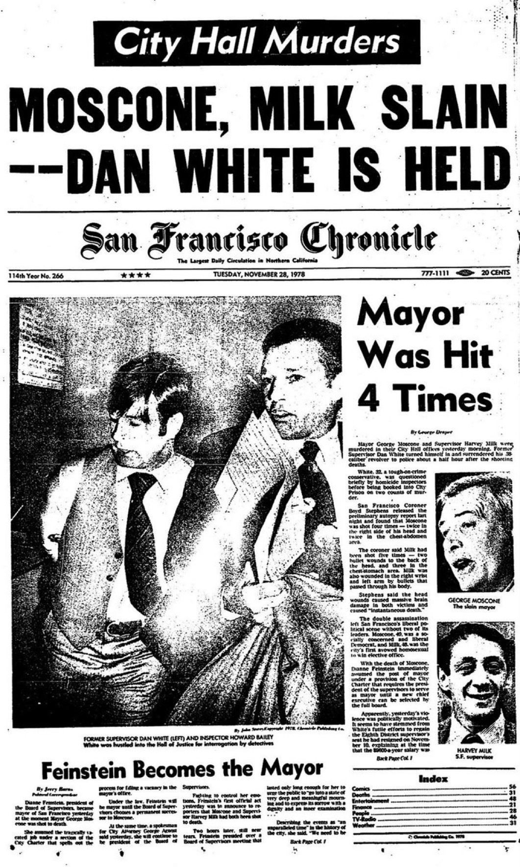 A Historic Day: The Assassination of Mayor Moscone and Harvey Milk