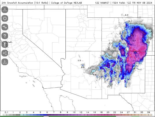 Weather Update for Central New Mexico on November 7, 2024