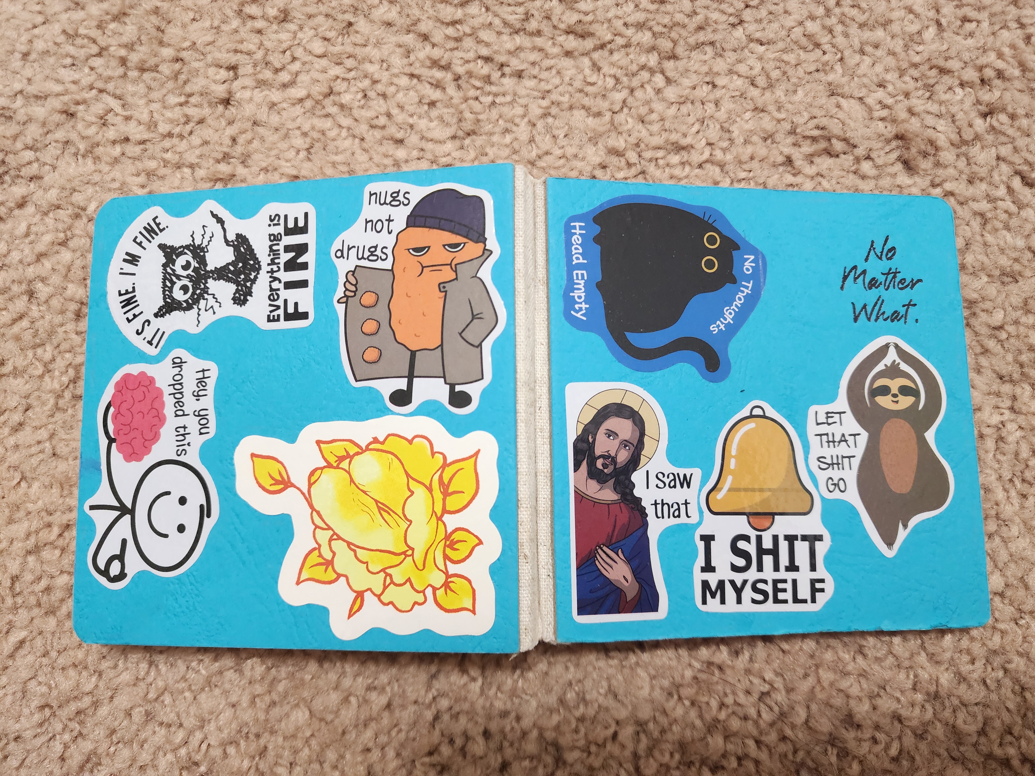 My Watercolor Book Adorned with Imgur Stickers