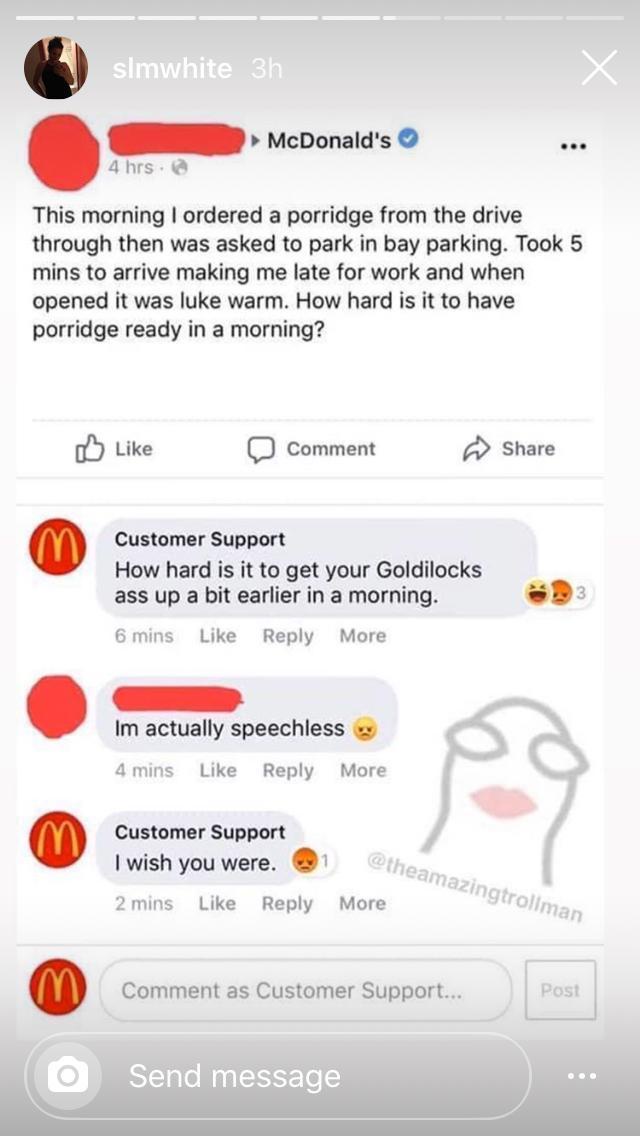 Someone switched their tag to customer support, oh no!