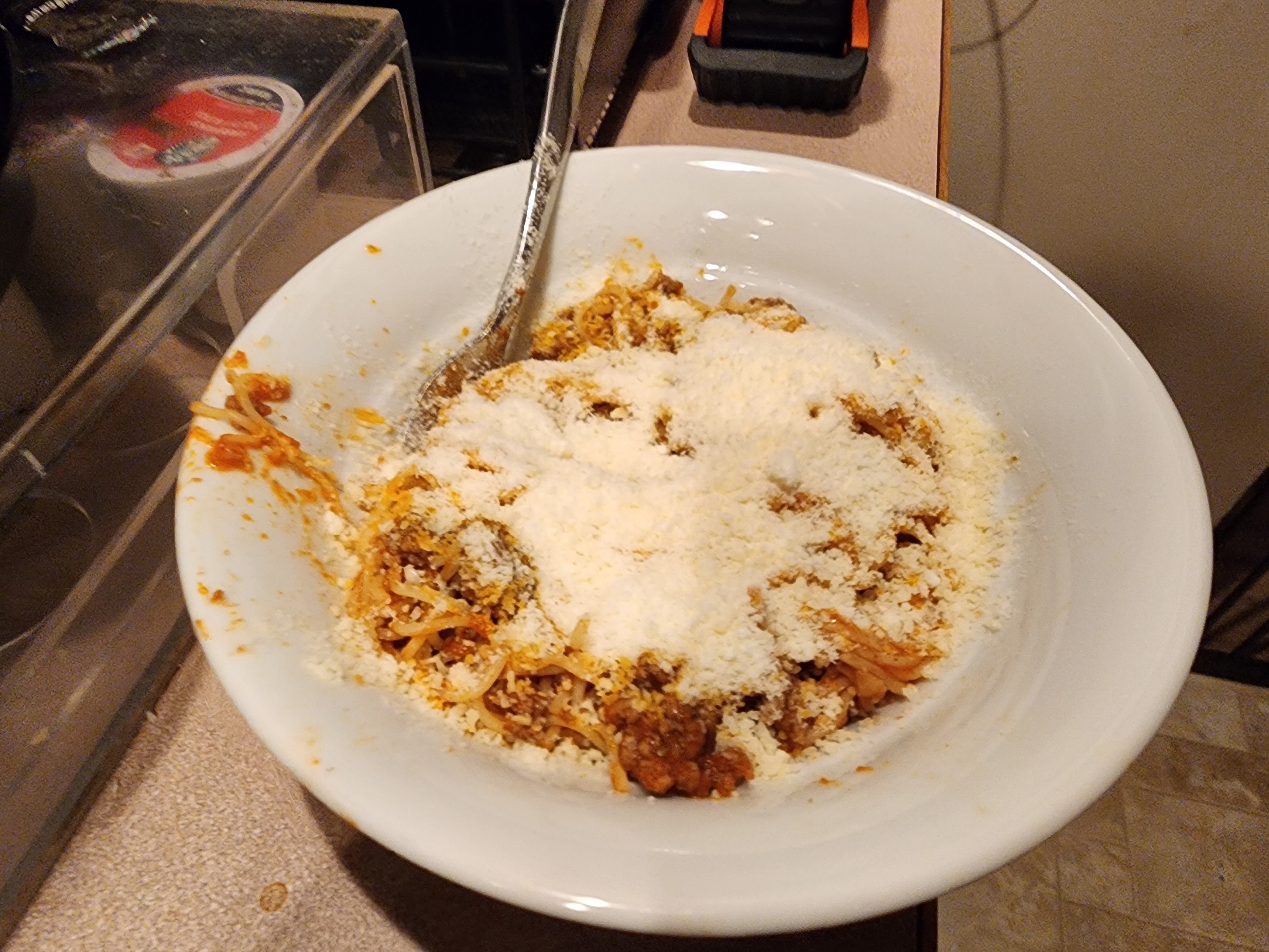 Is this spaghetti overloaded with cheese or just the right amount?