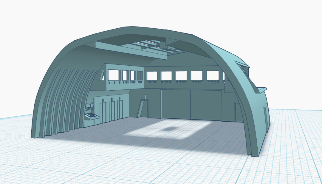 Revamping the TOS Hanger Bay: Design and Test Print Insights
