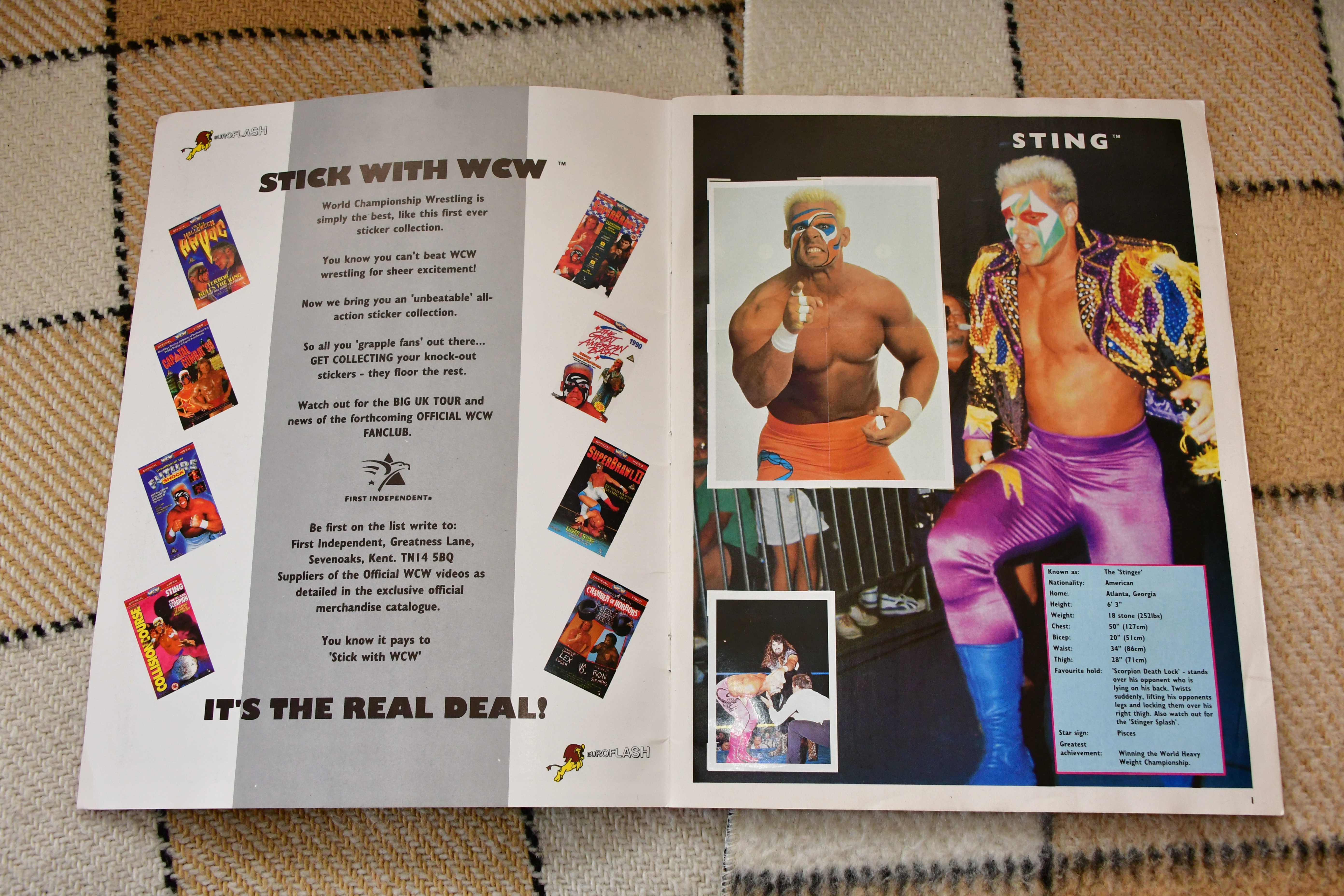 Reliving the WCW 1991 Sticker Album Nostalgia