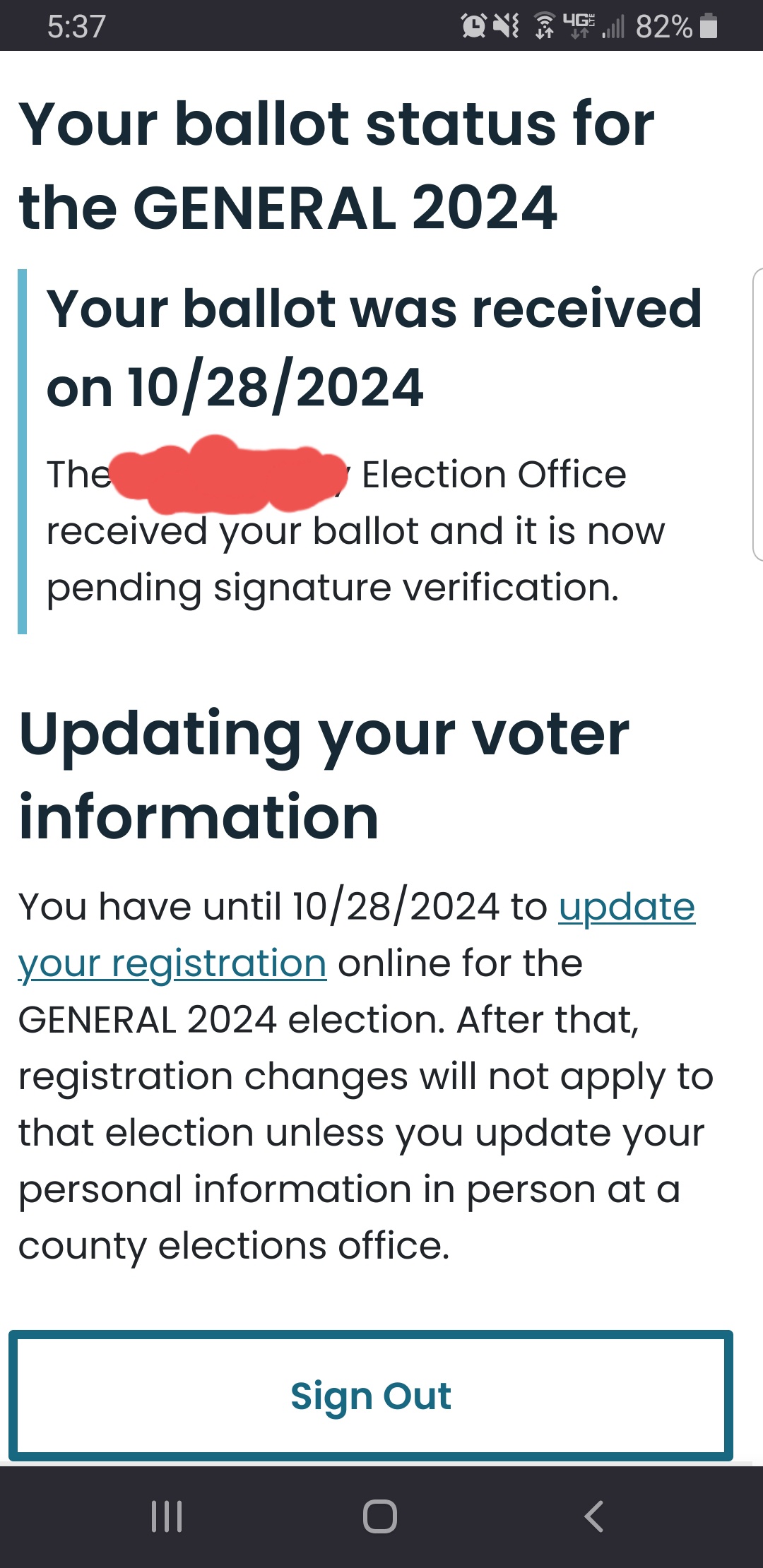 Make Sure to Check Your Ballot Status Before Election Day