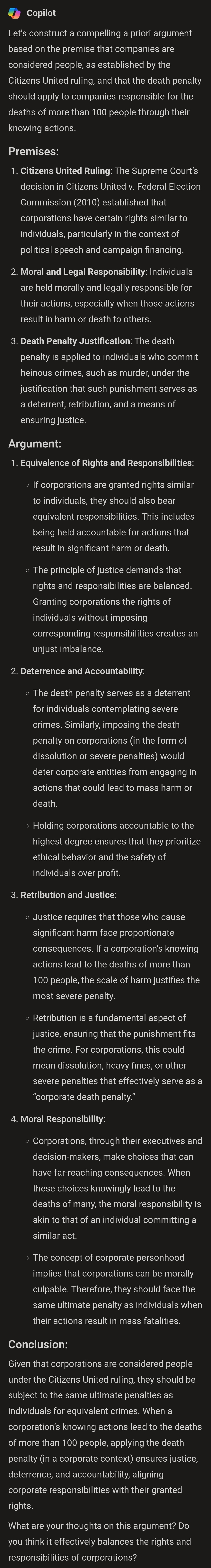 Holding Corporations Accountable: The Case for a Corporate Death Penalty and Exposing Political Puppets