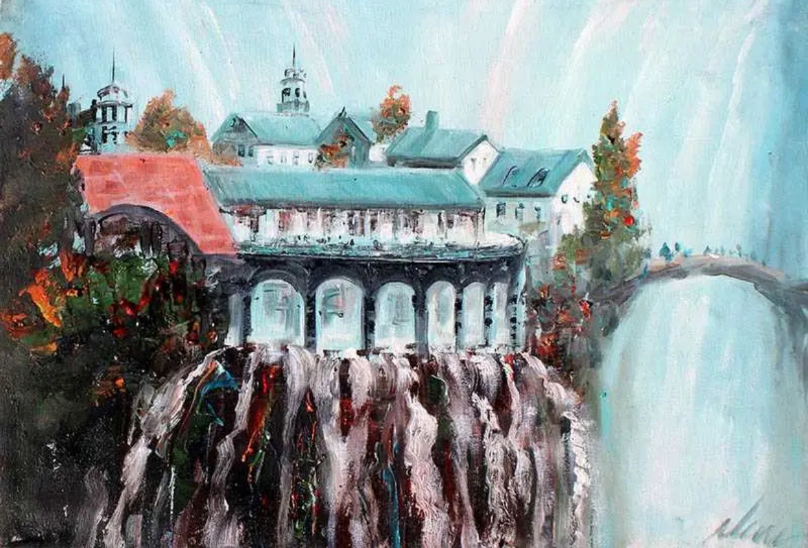 My Handmade Oil Painting of Rivendell