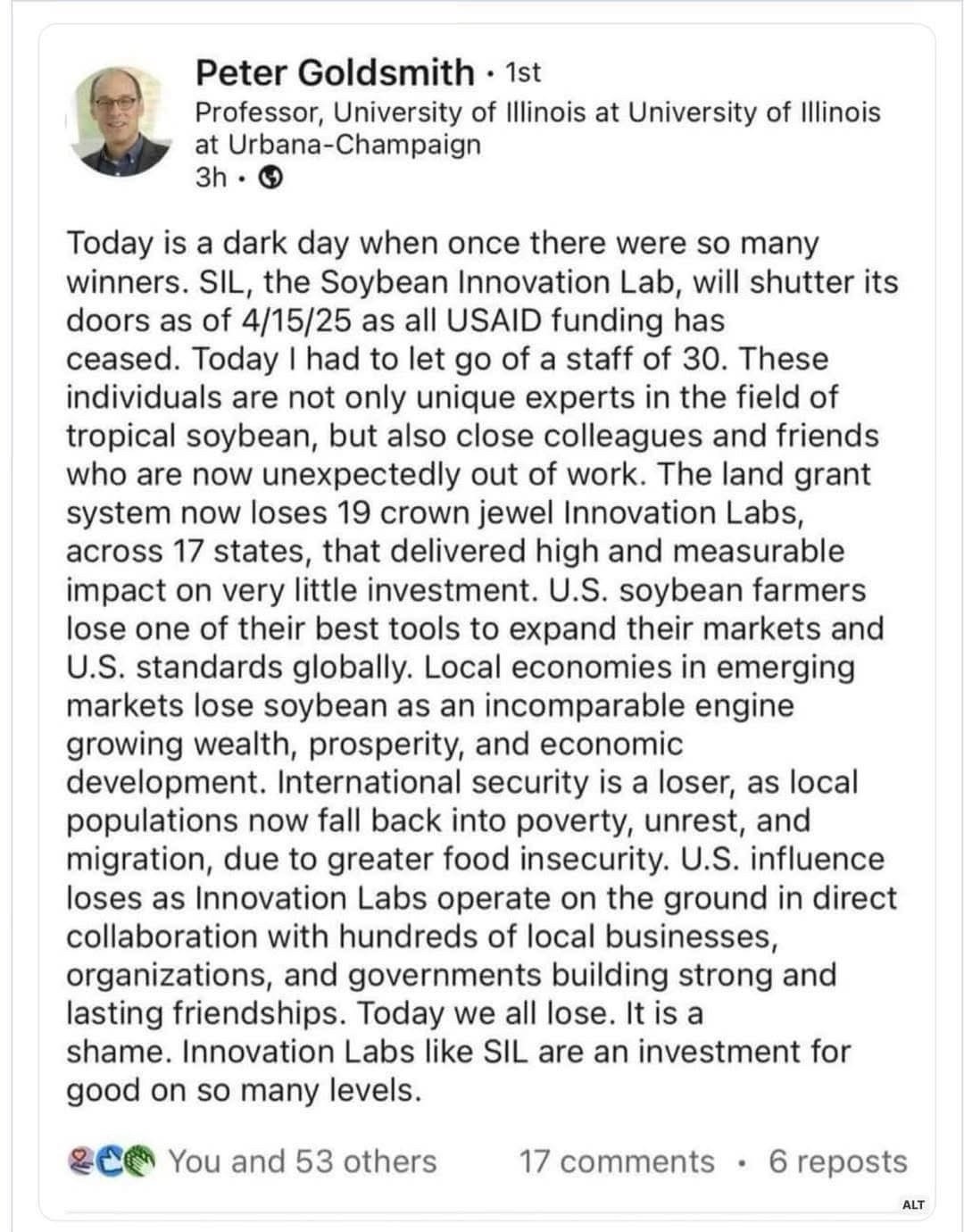 Trump's attacks on farmers and humanity: A MAGA disgrace.