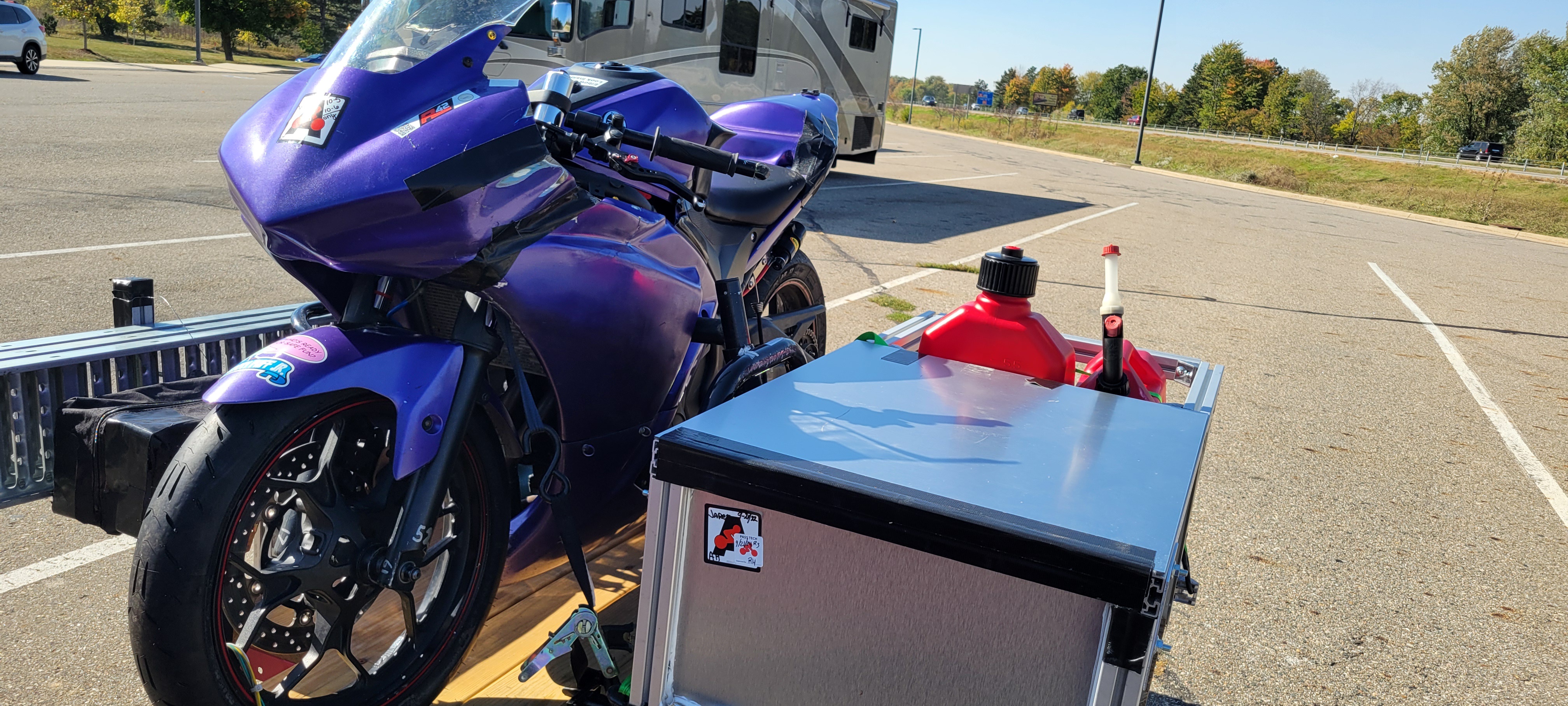 Adventure Awaits: Trailer with Bike Ready for the Road
