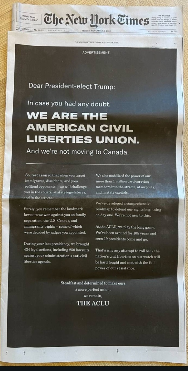 The ACLU is Raising Its Voice!
