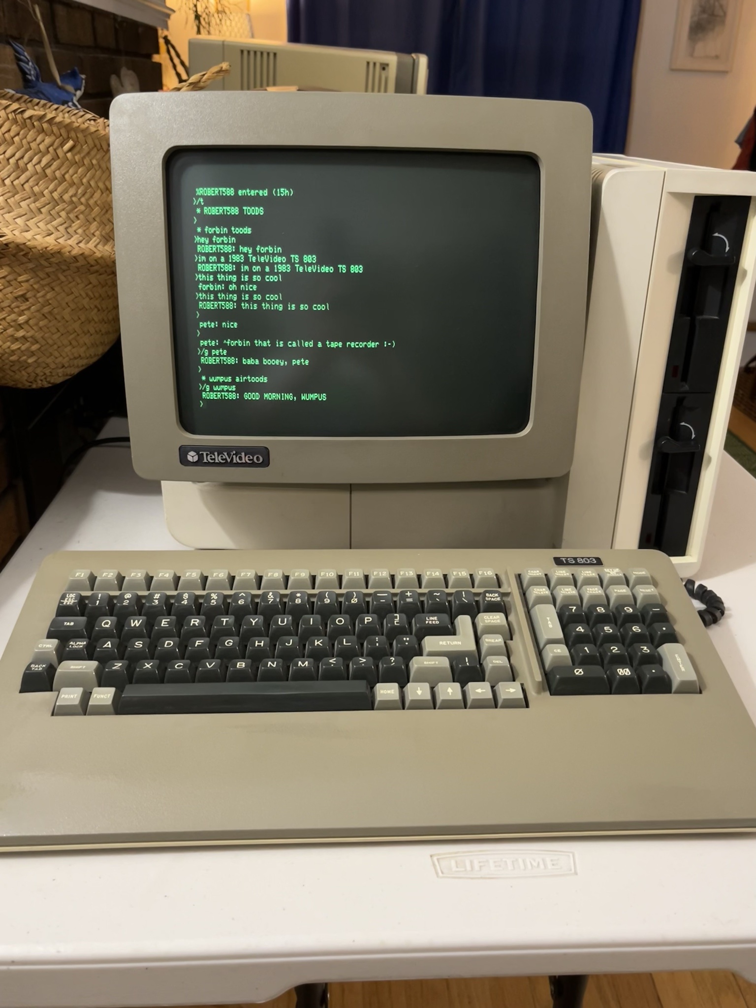 Check out this vintage 1983 TeleVideo TS 803!