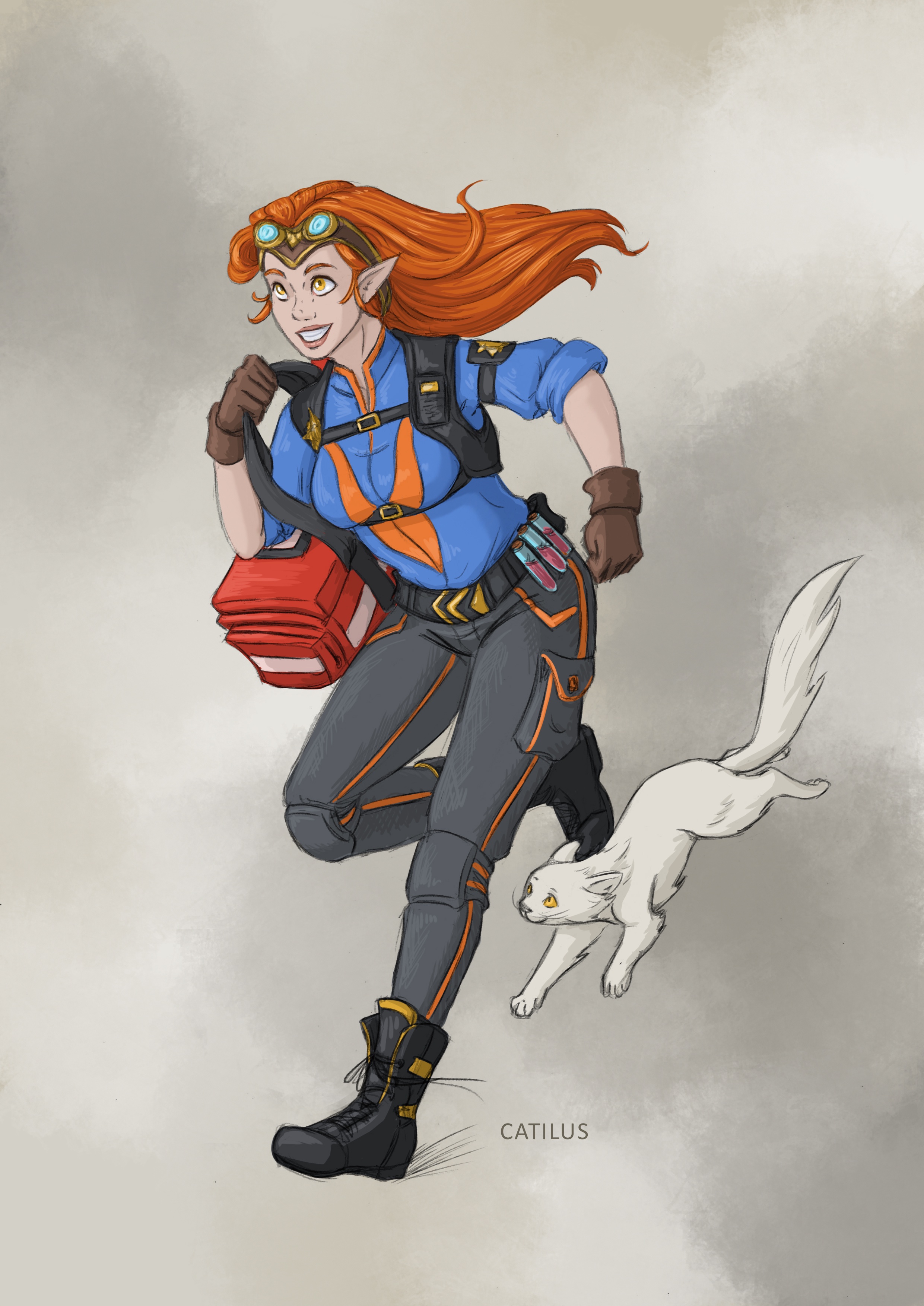 Meet Sara G., the Half-Elf Paramedic, and Her Sidekick SuperCat – A D&D Adventure