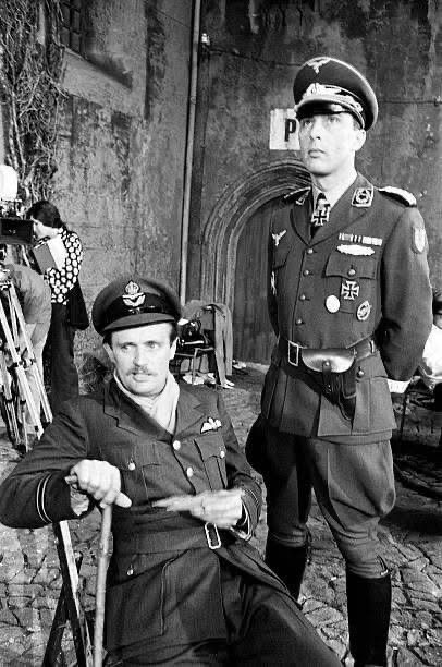 Behind the Scenes: David McCallum and Anthony Valentine on the Set of 'Colditz'