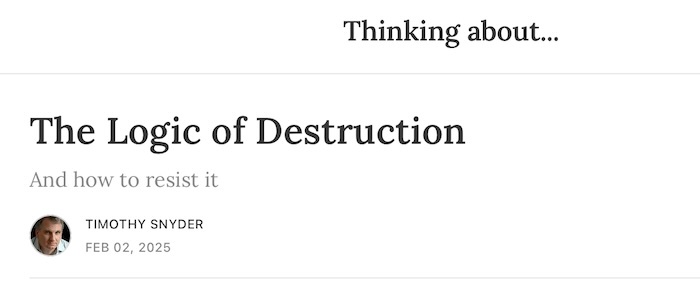 Timothy Snyder Explores the Logic of Destruction and How We Can Fight Back