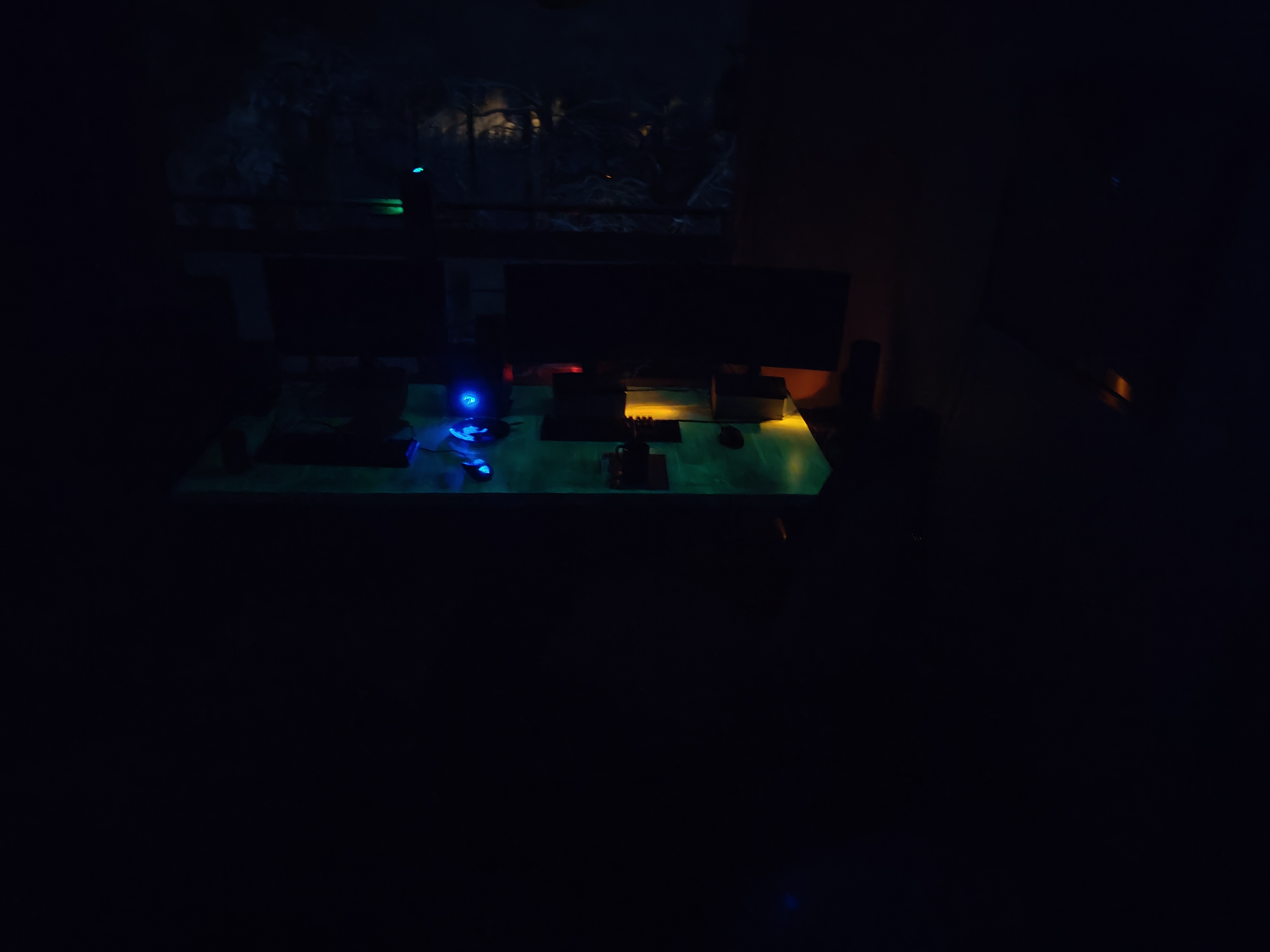 Illuminate Your Workspace with a Glow-in-the-Dark Computer Desk