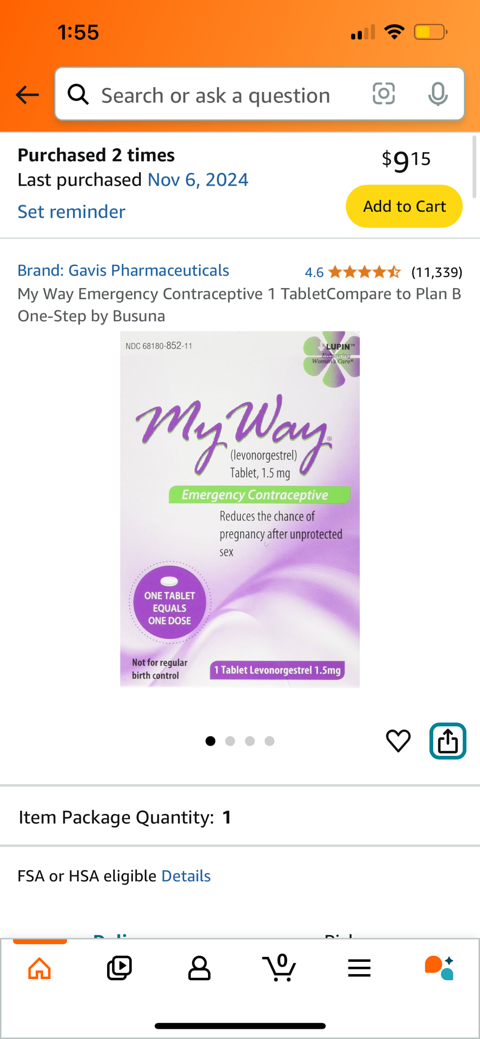 Don't forget to grab Plan B before the holiday rush!