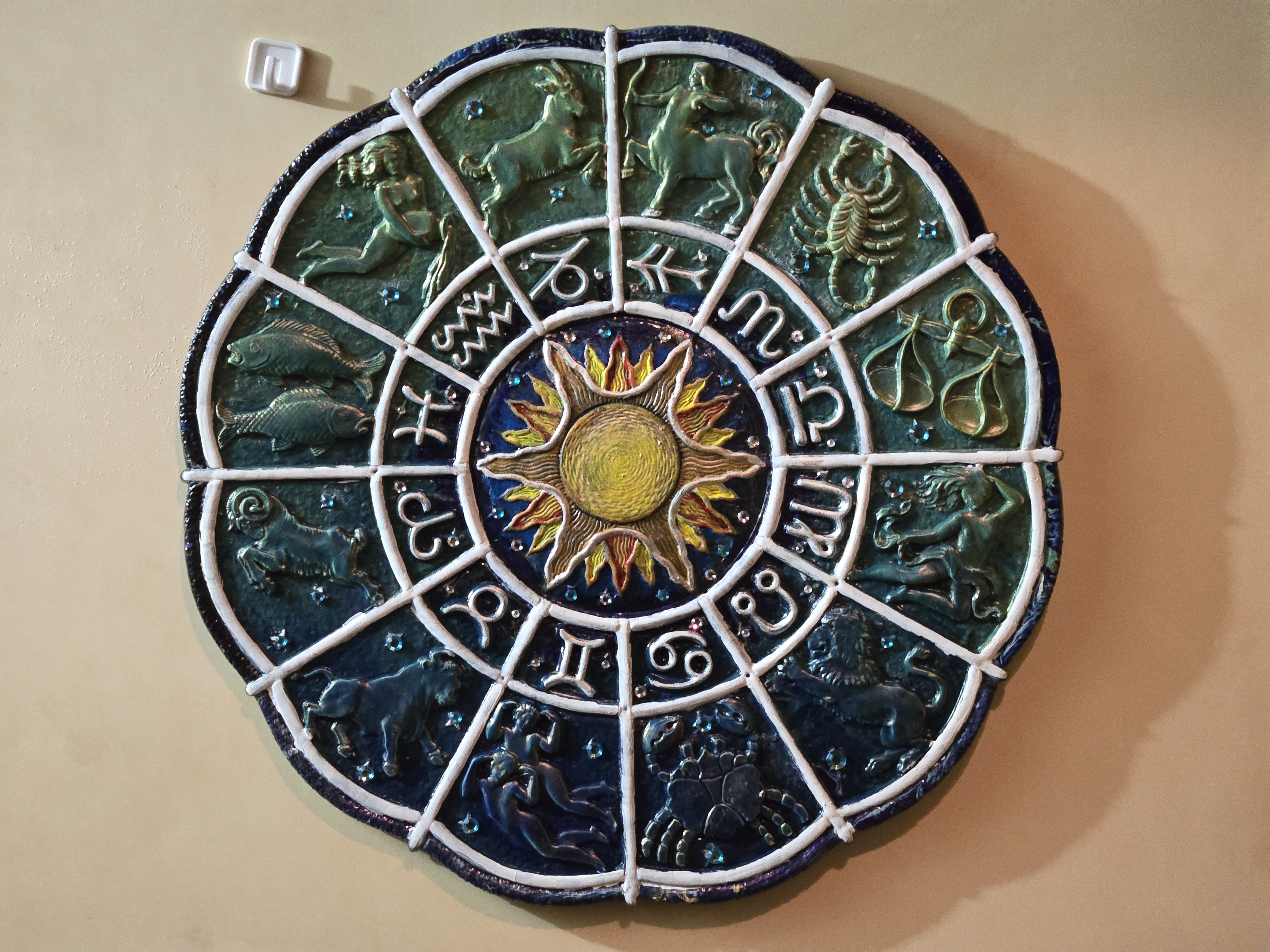 Exploring Astrology Through Pour Painting and Relief Rubbing