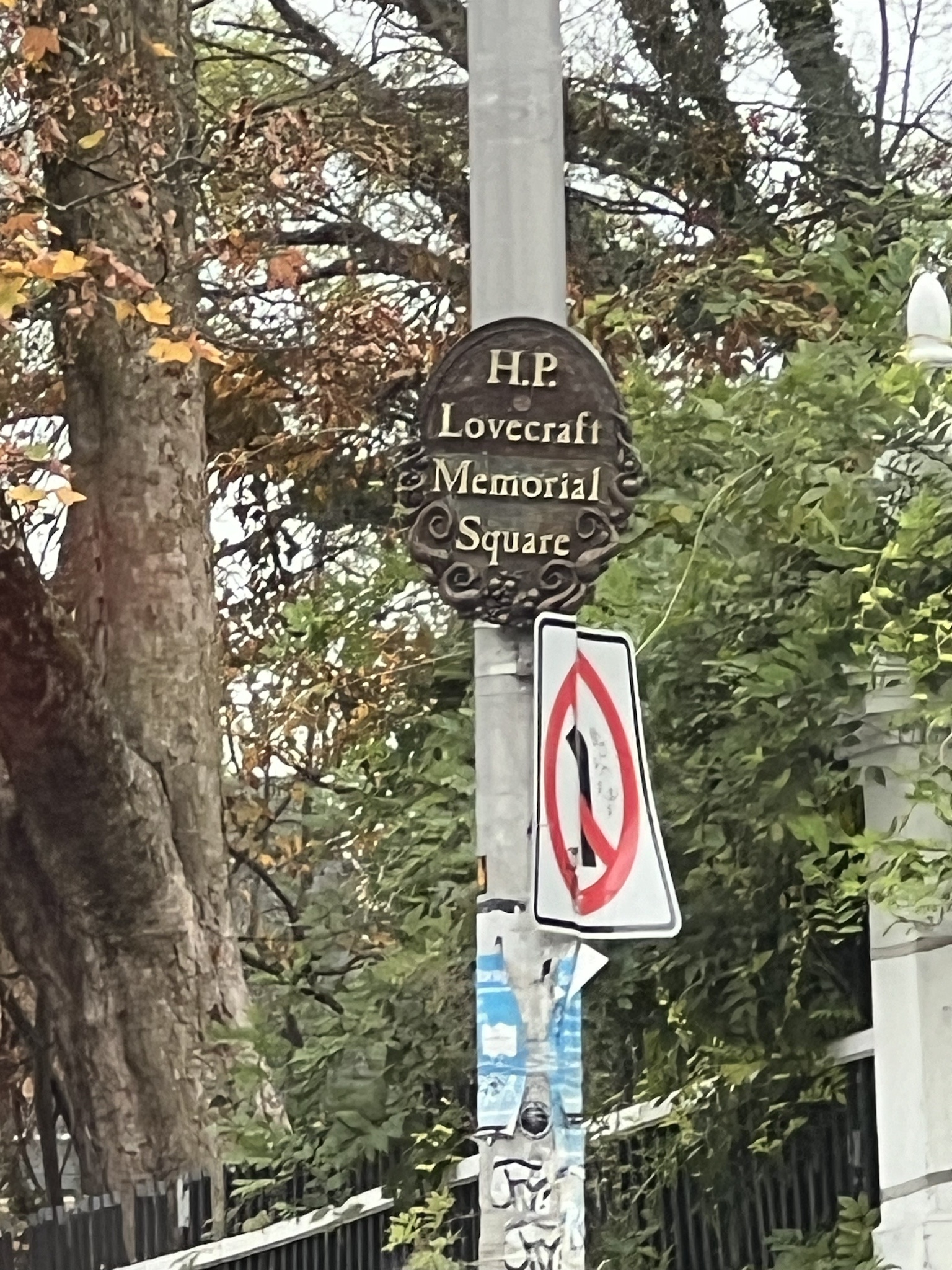 Exploring H. P. Lovecraft Memorial Square in Providence, Rhode Island