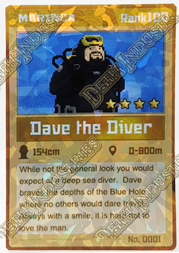 Sticker Day Celebration: Dive into Dave the Diver Marinca Cards