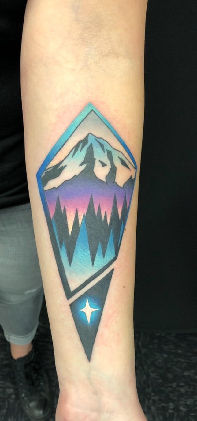 The mighty iron glacier stands tall.