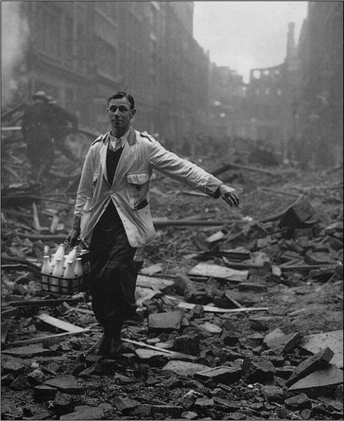Stay calm and carry on: A reminder from the London Blitz of 1940.
