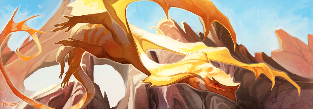 The Majestic Desert Dragon