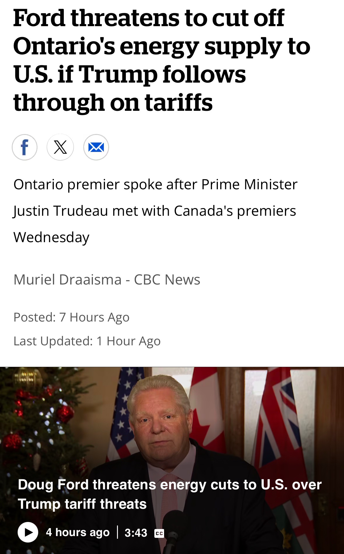 Canadians are friendly, but don't test our patience!