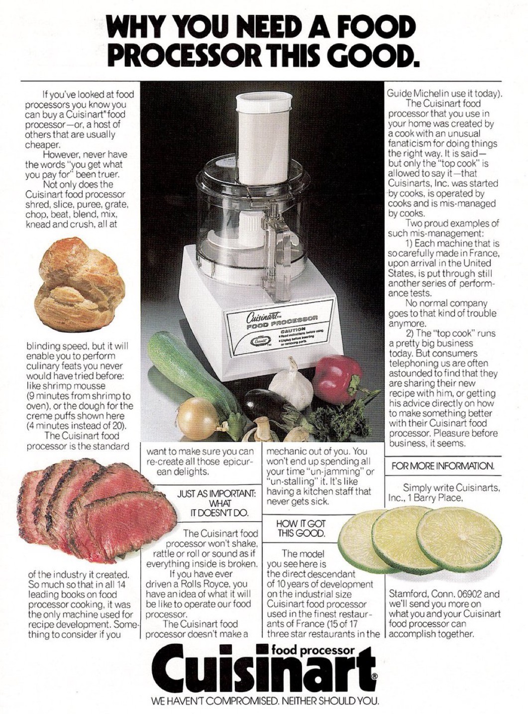Throwback to 1973 when Cuisinart launched its revolutionary food processor in the U.S.
