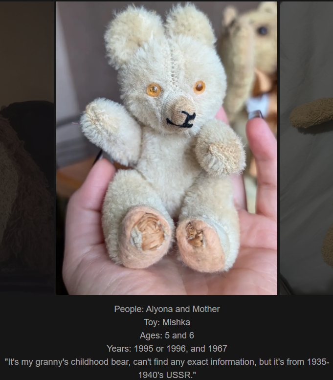 Day 818: Join me on my journey at www.saidtheskinhorse.com, where we celebrate the cherished bond with our beloved childhood toys. Meet Mishka, our latest addition!