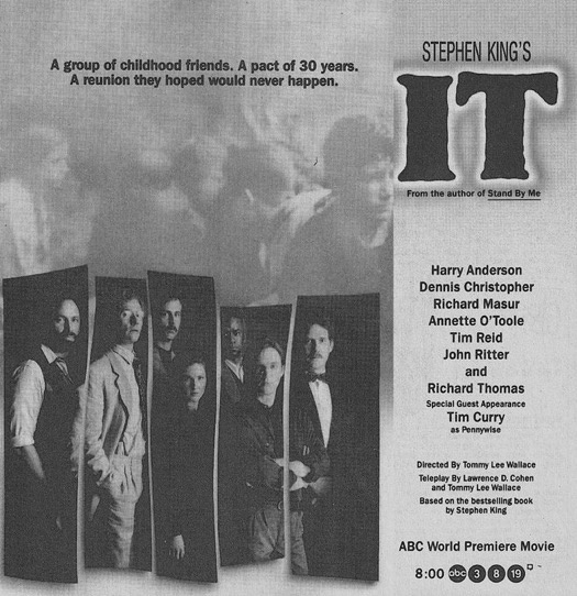 The Miniseries 'It' Debuted on ABC on November 18, 1990