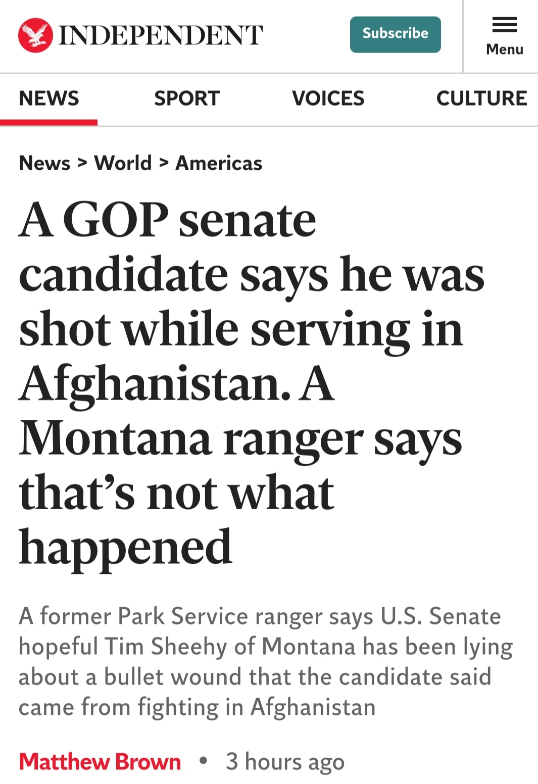 The GOP Candidate for Montana's Senate Seat Really Stepped in It!