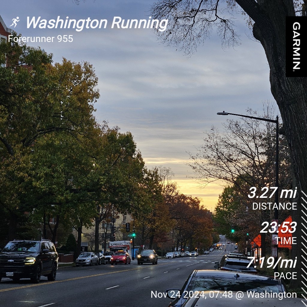 Time for my daily run!