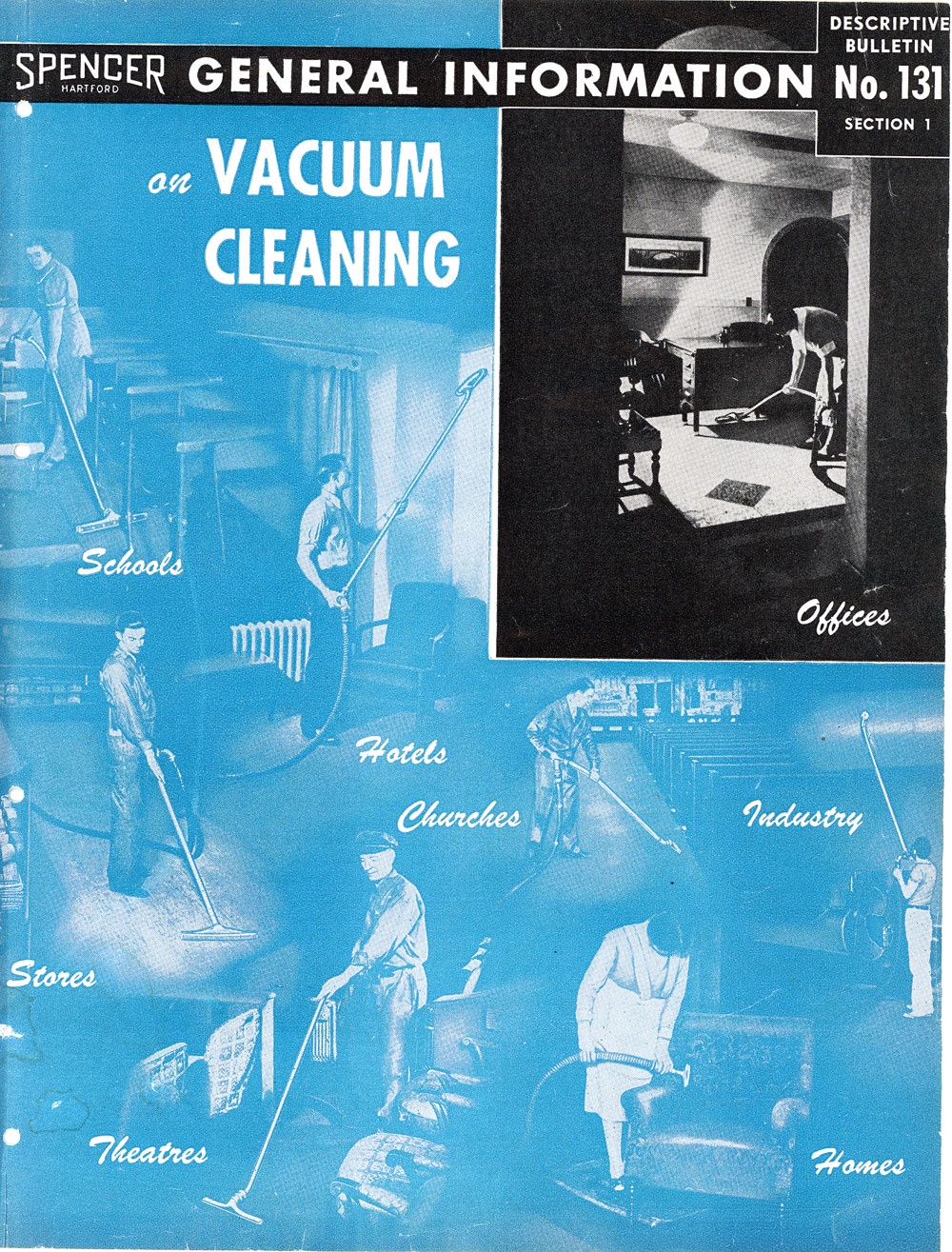 Vintage 1949 Spencer Vacuum Cleaning Brochure