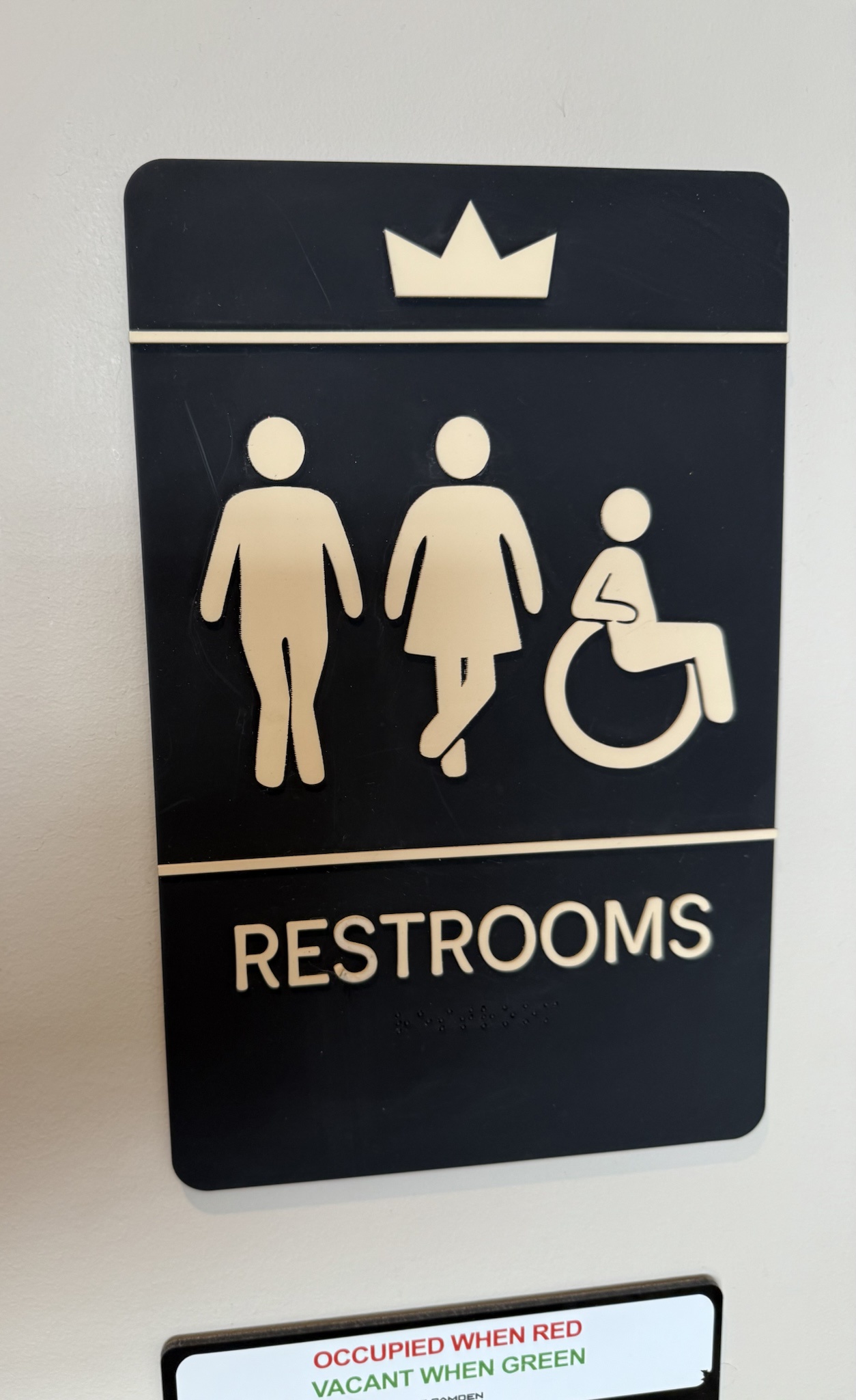 The Quirky Restroom Sign at Burger King