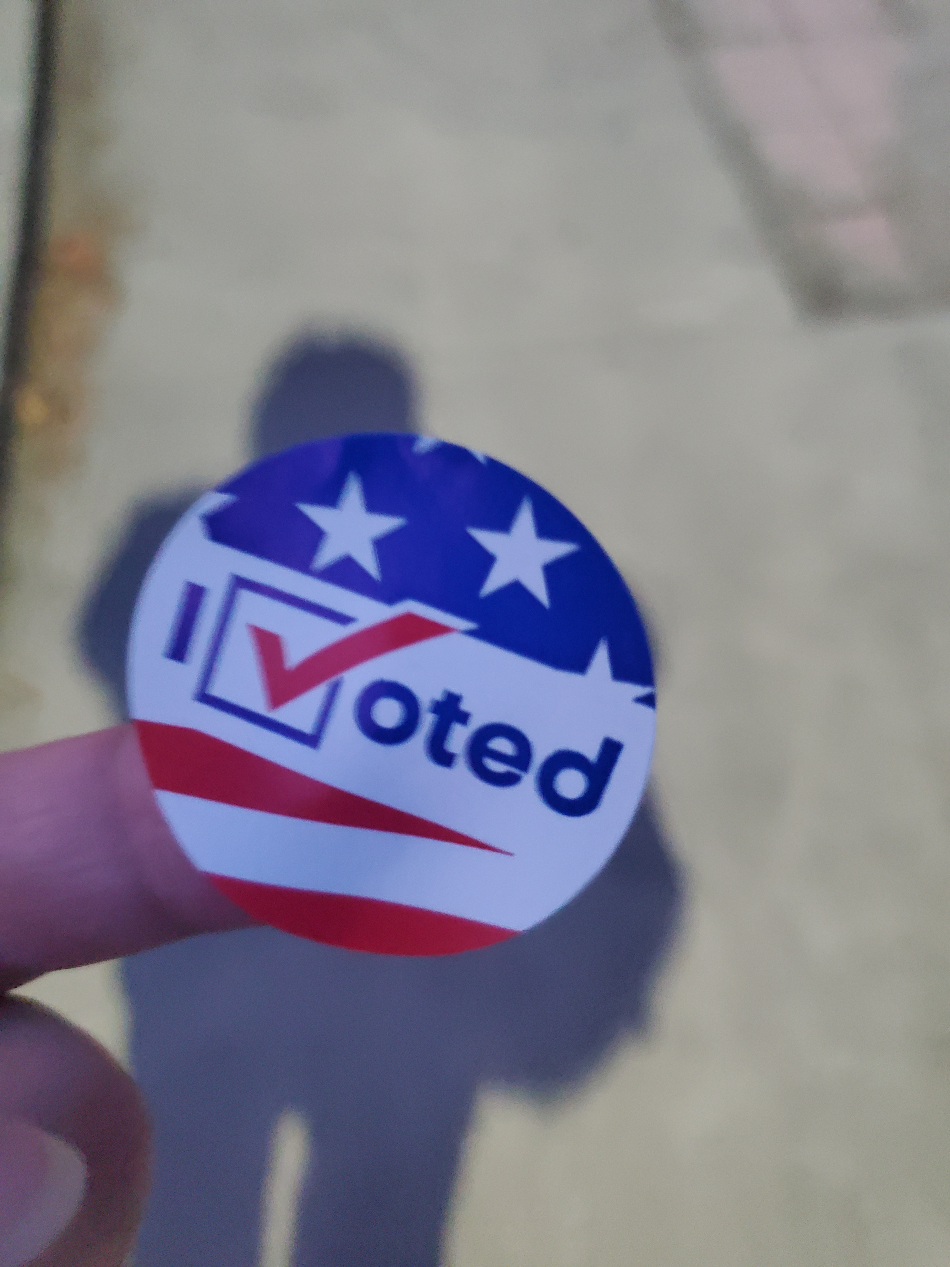 Celebrating my 1000th voter milestone at the polling station as a first-time voter!